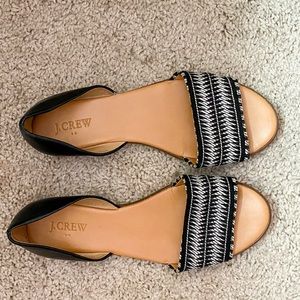 J Crew slip on sandal flats